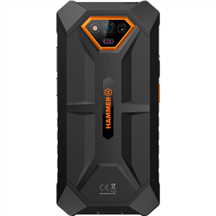 HAMMER Iron V, 6GB, 64GB, oranža - Viedtālrunis