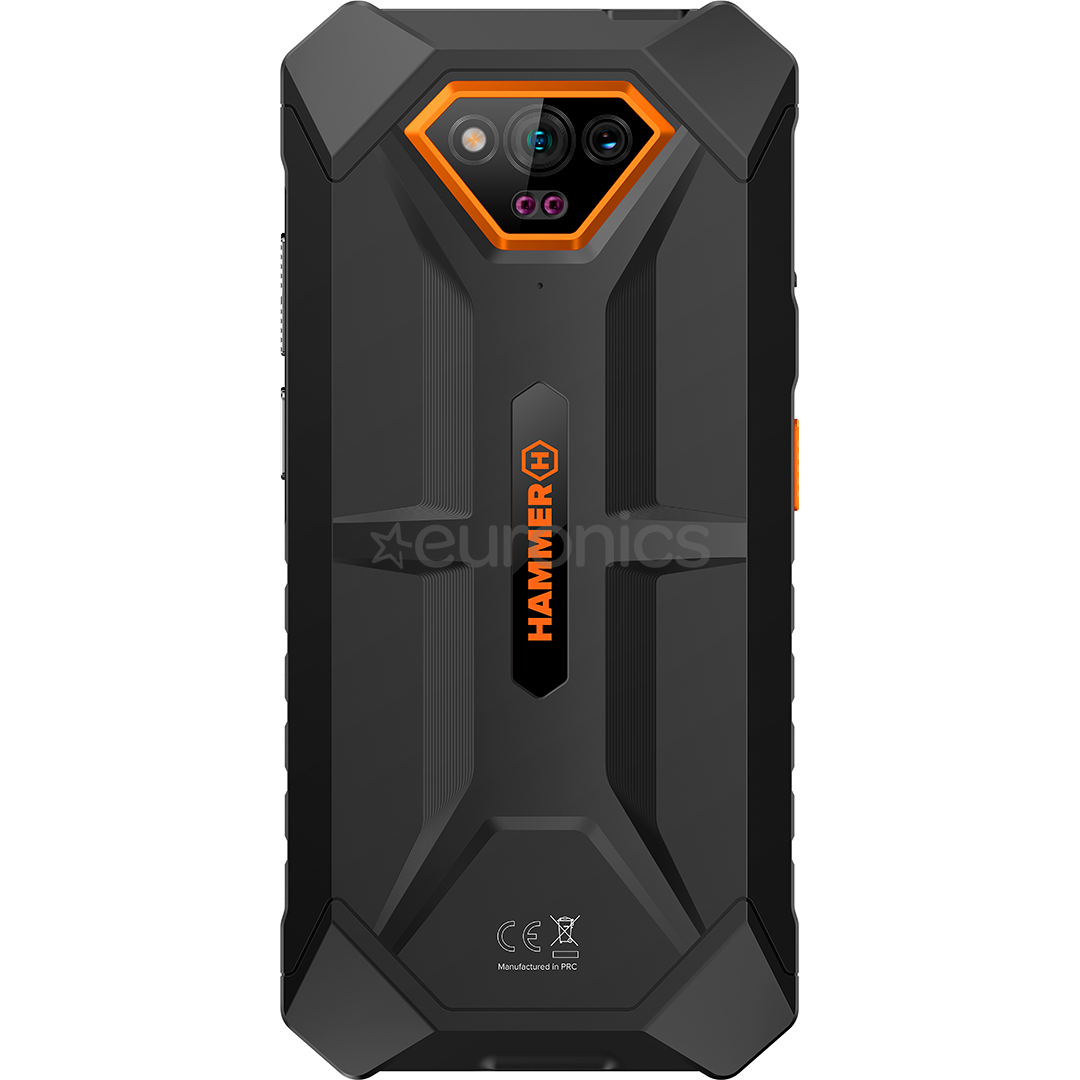 HAMMER Iron V, 6GB, 64GB, oranža - Viedtālrunis