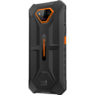 HAMMER Iron V, 6GB, 64GB, oranža - Viedtālrunis