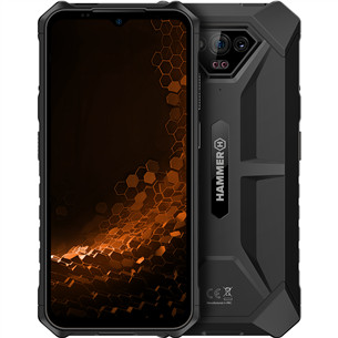 HAMMER Iron V, 6GB, 64GB, melna - Viedtālrunis TEL000912