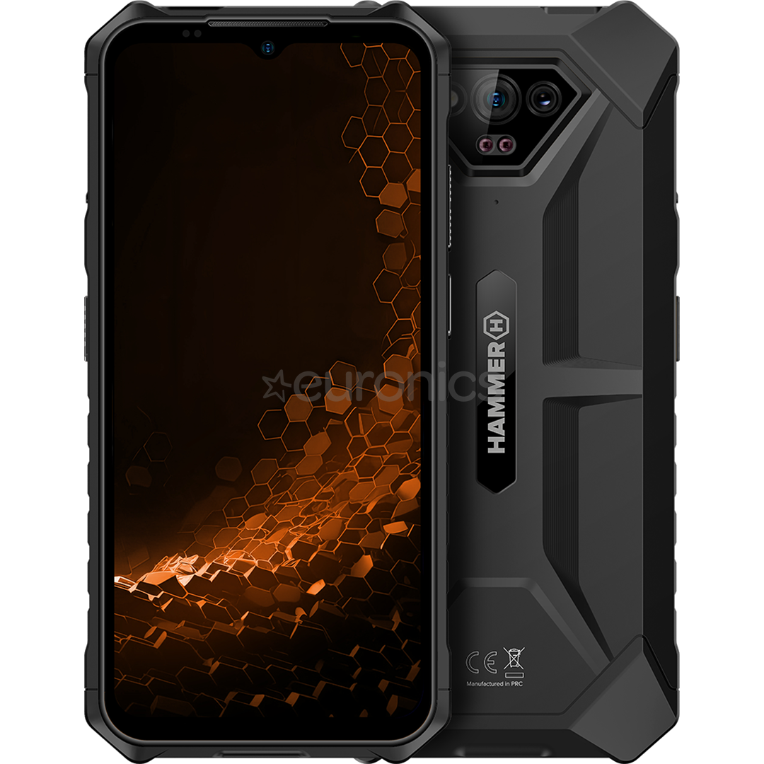 HAMMER Iron V, 6GB, 64GB, melna - Viedtālrunis