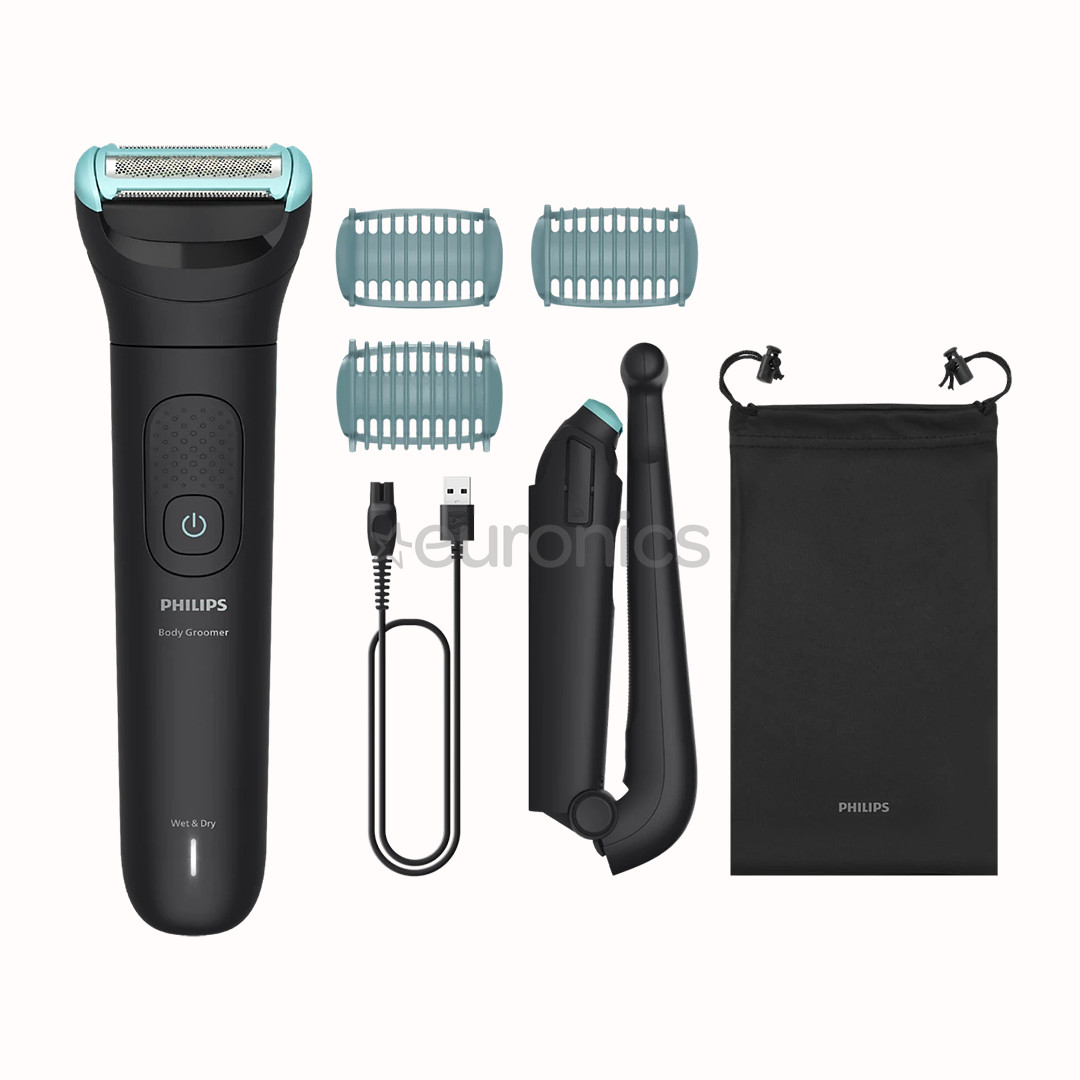 Philips Bodygroomer 5000 Series, melna - Ķermeņa trimmeris