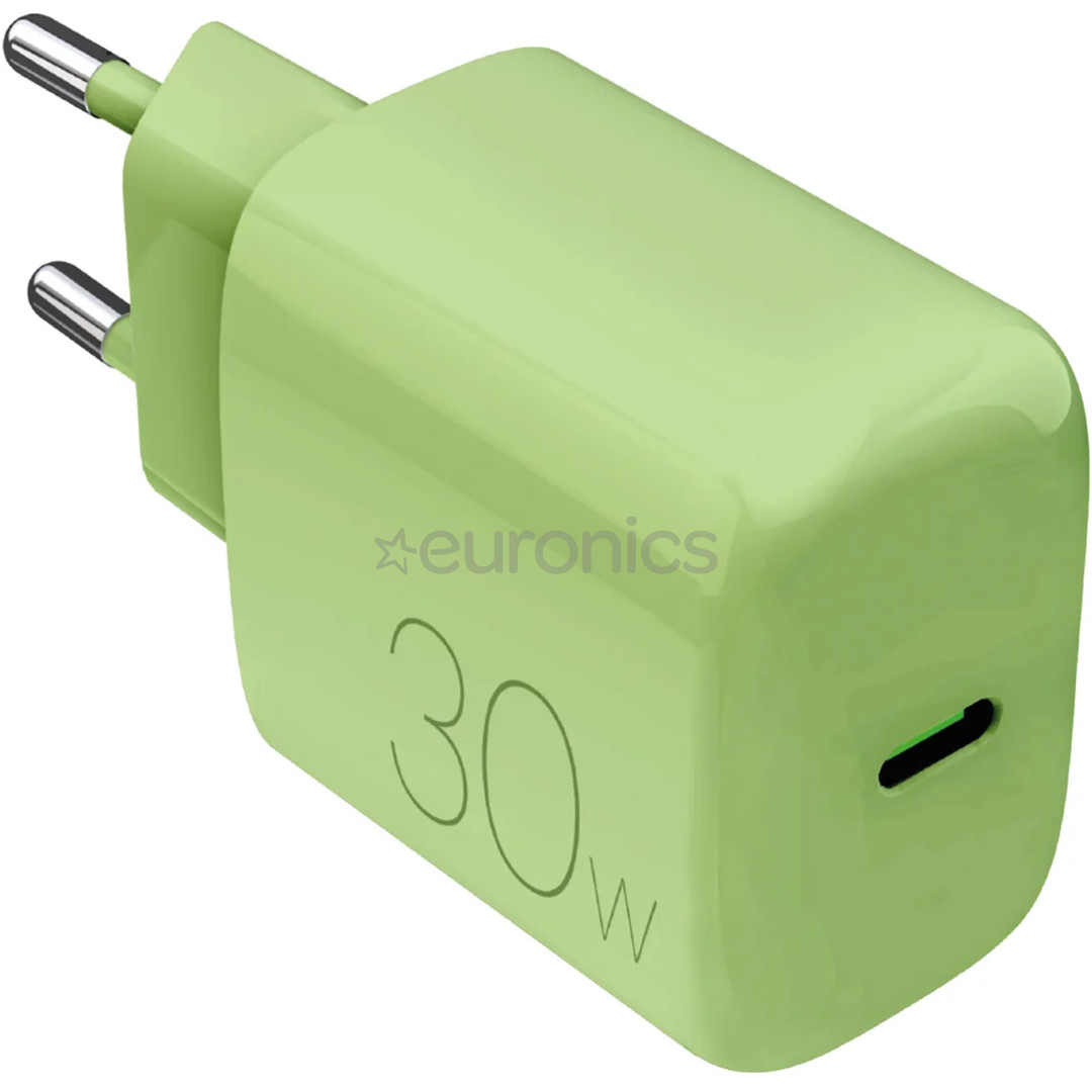 Puro DAILY 1, USB-C, 30 W, salted lime - Power adapter
