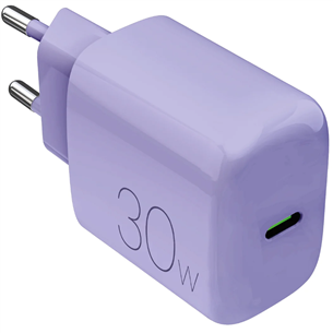 Puro DAILY 1, USB-C, 30 W, lavander blue - Power adapter PUTCUSBC30WDYPINK17