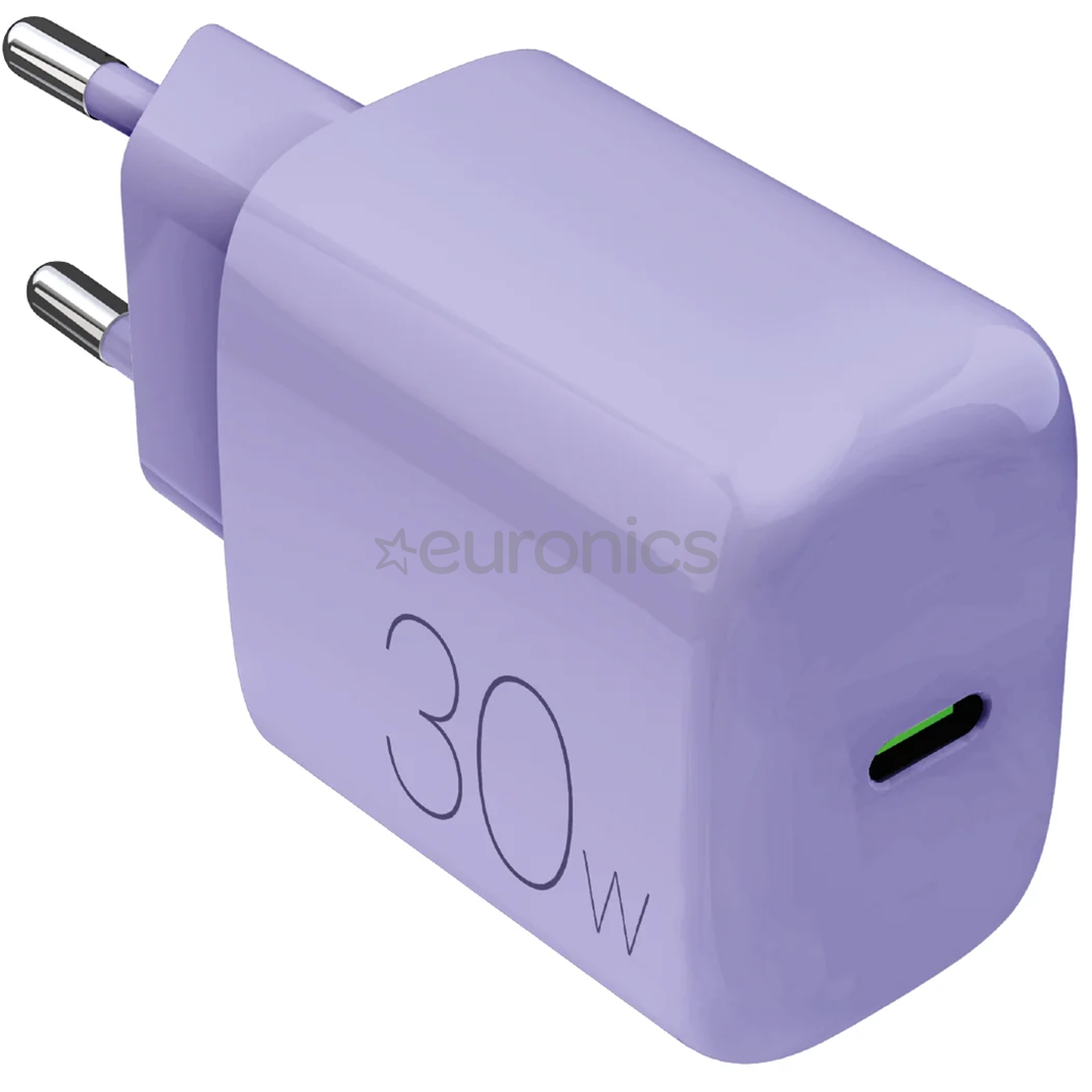 Puro DAILY 1, USB-C, 30 W, lavander blue - Power adapter
