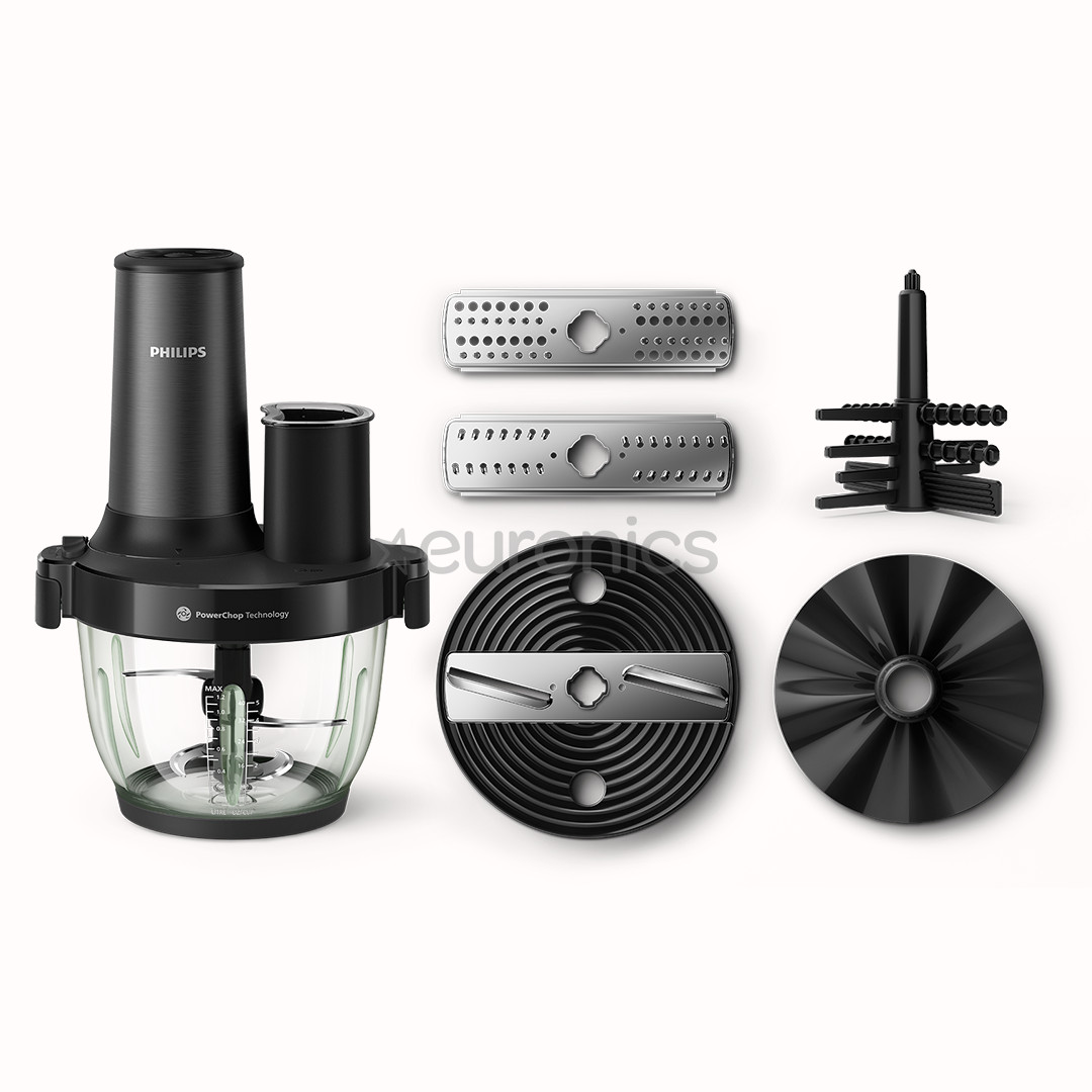 Philips Chopper Series 5000, 650 W, melna - Smalcinātājs