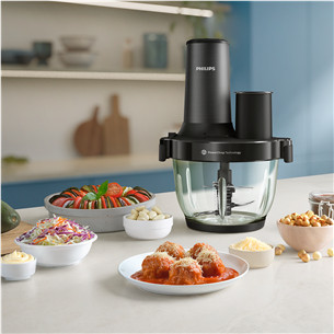 Philips Chopper Series 5000, 650 W, melna - Smalcinātājs