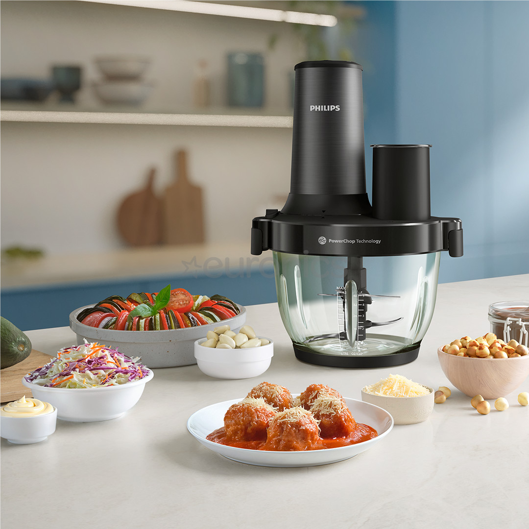 Philips Chopper Series 5000, 650 W, melna - Smalcinātājs