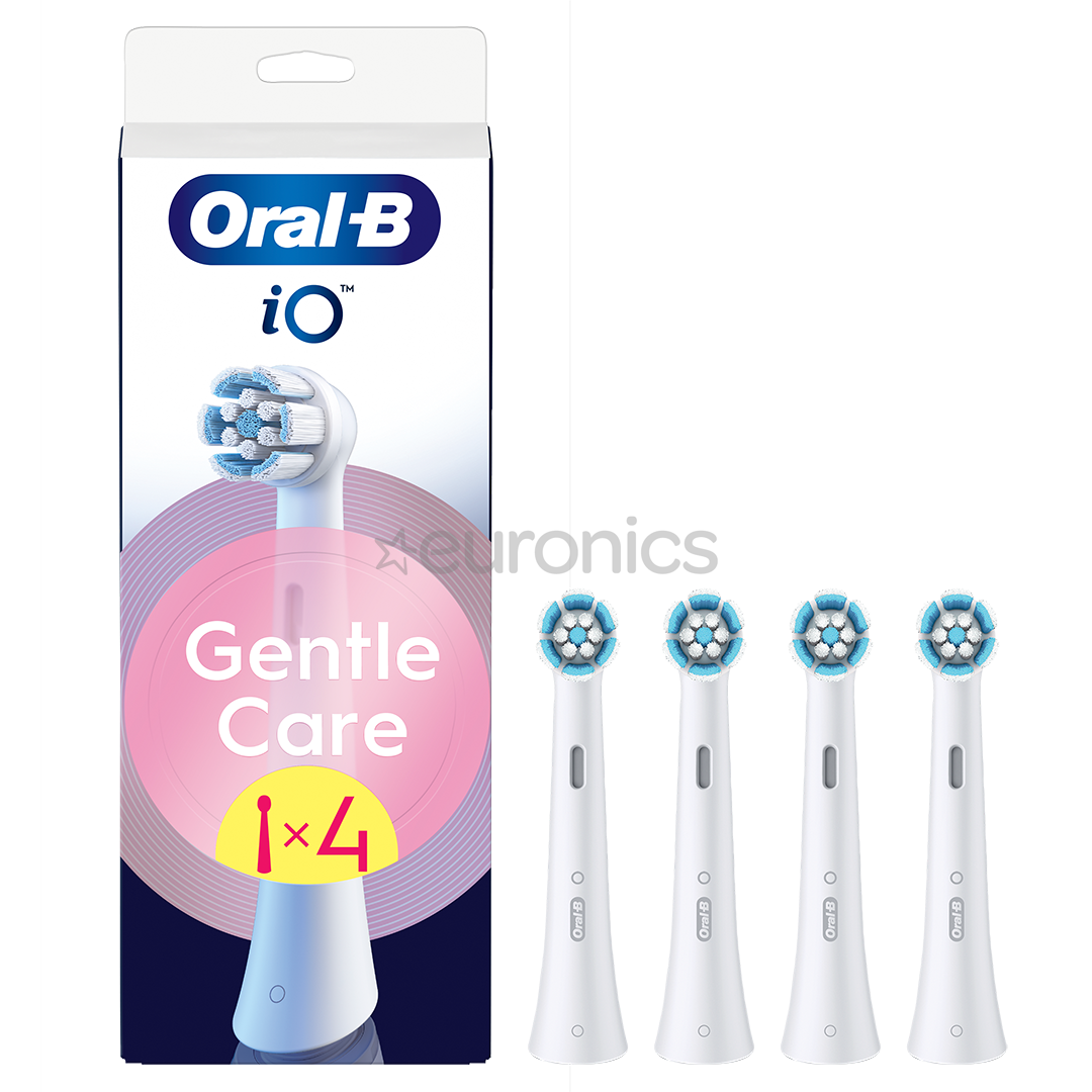 Braun Oral-B GentleCare White, 4 gab., balta - Uzgaļi elektriskajai zobu birstei