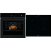 Electrolux, 72 L, melna - Iebūvējama tvaika cepeškrāsns + indukcijas plīts virsma