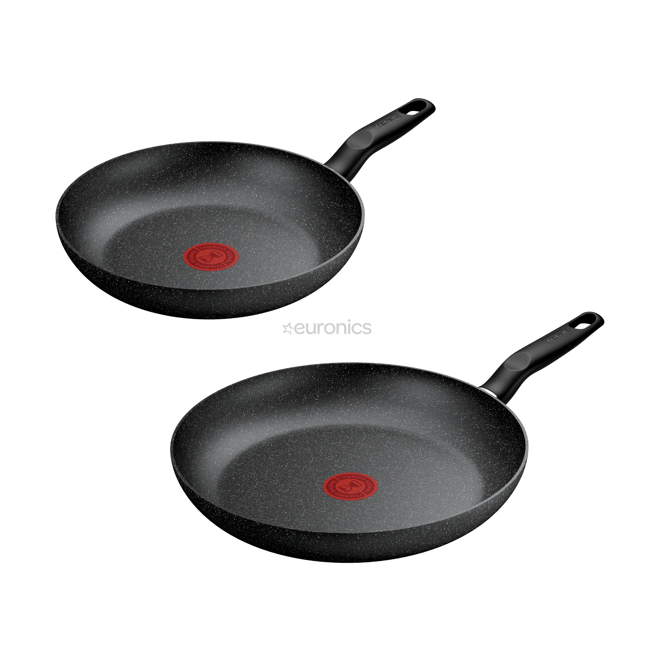 Tefal Dark Essential, 24/28 см, черный - Комплект сковородок