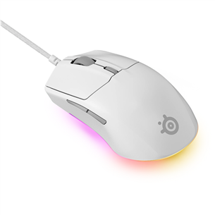 Steelseries Rival 3 Gen 2, balta - Datorpele ar vadu