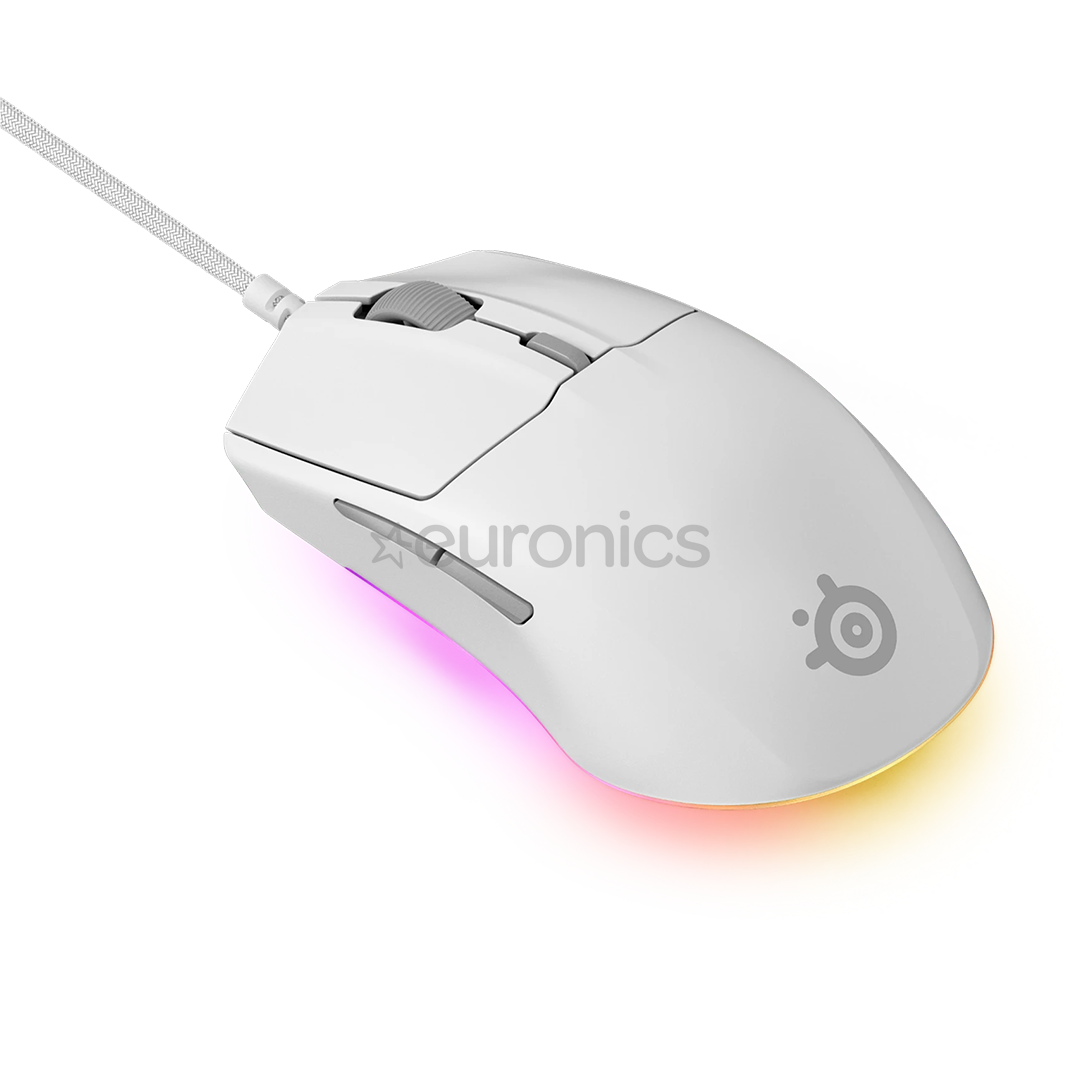 Steelseries Rival 3 Gen 2, balta - Datorpele ar vadu