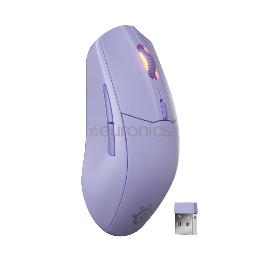 Steelseries Rival 3 Wireless Gen 2, lavender - Wireless mouse