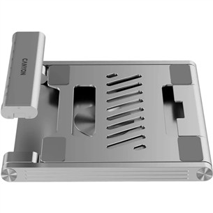 Canyon OnStand 2, Hub, 360°, pelēka - Portatīvā datora statīvs