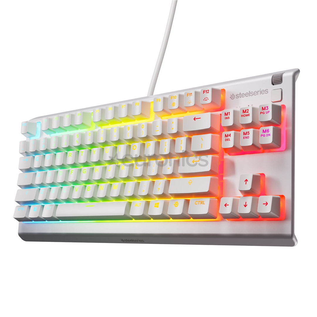 SteelSeries Apex 3 TKL, SWE, белый - Клавиатура