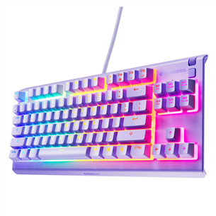 SteelSeries Apex 3 TKL, US, lavender - Keyboard
