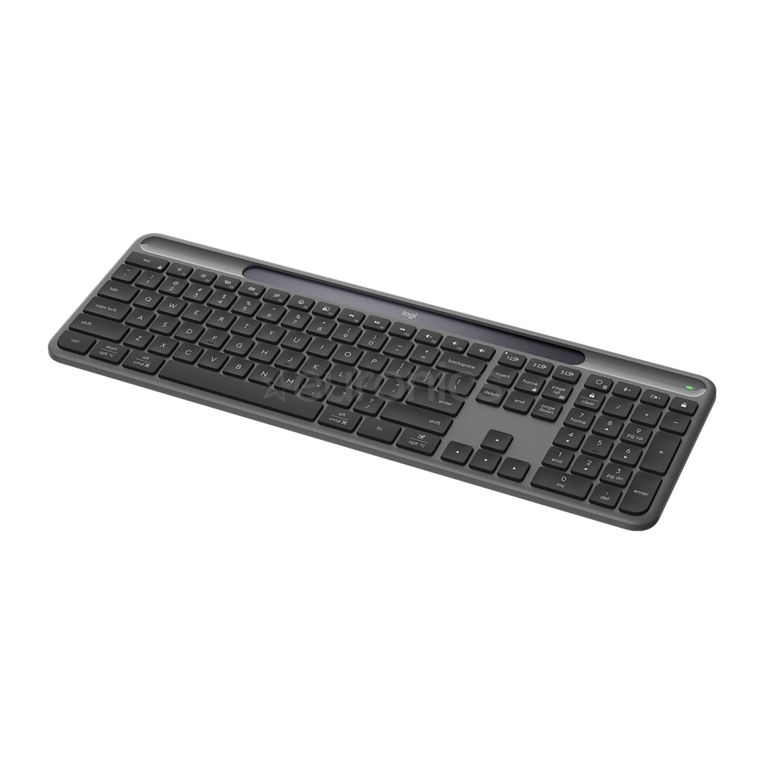 Logitech Signature Slim Solar+ K980, SWE, melna - Bezvadu klaviatūra
