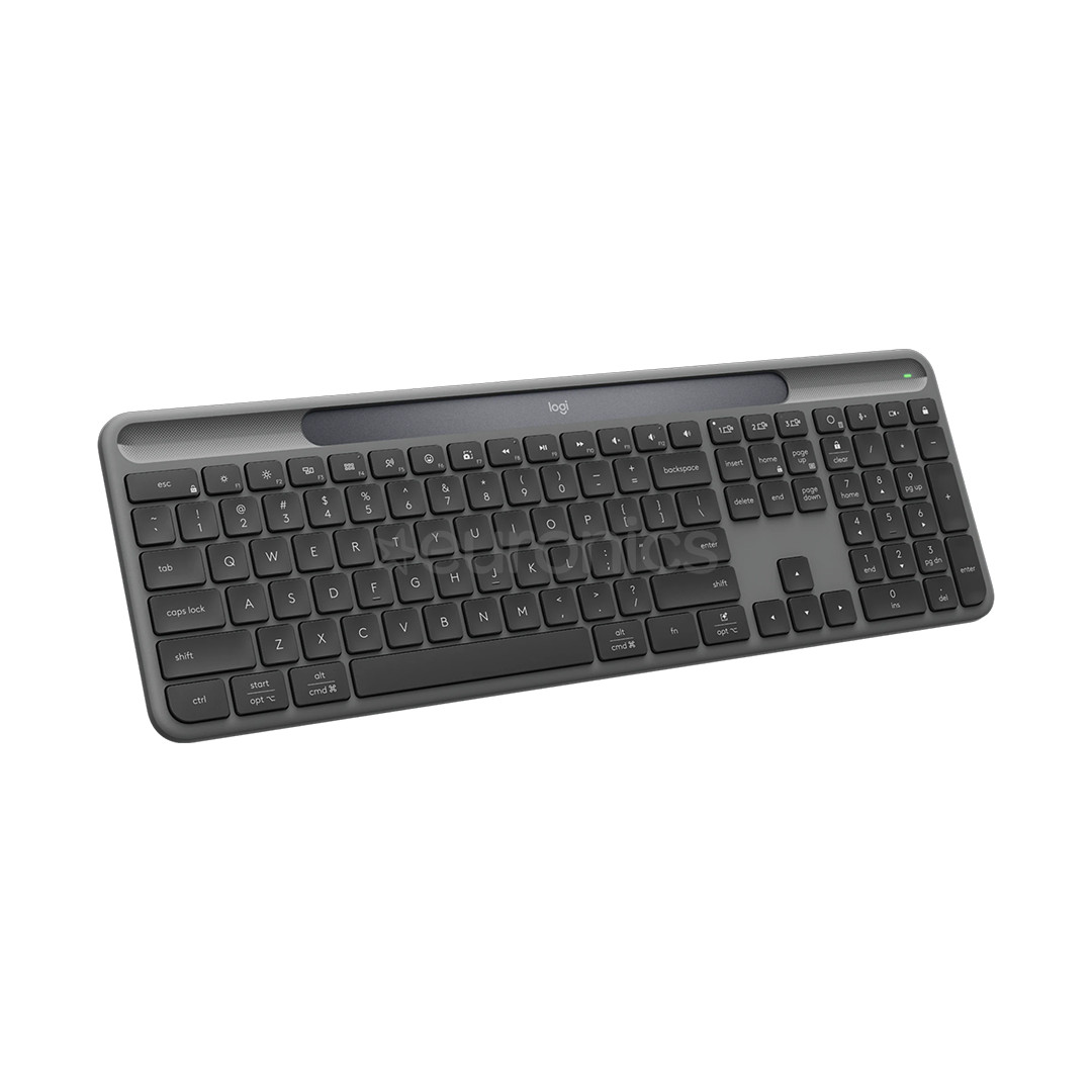 Logitech Signature Slim Solar+ K980, SWE, melna - Bezvadu klaviatūra