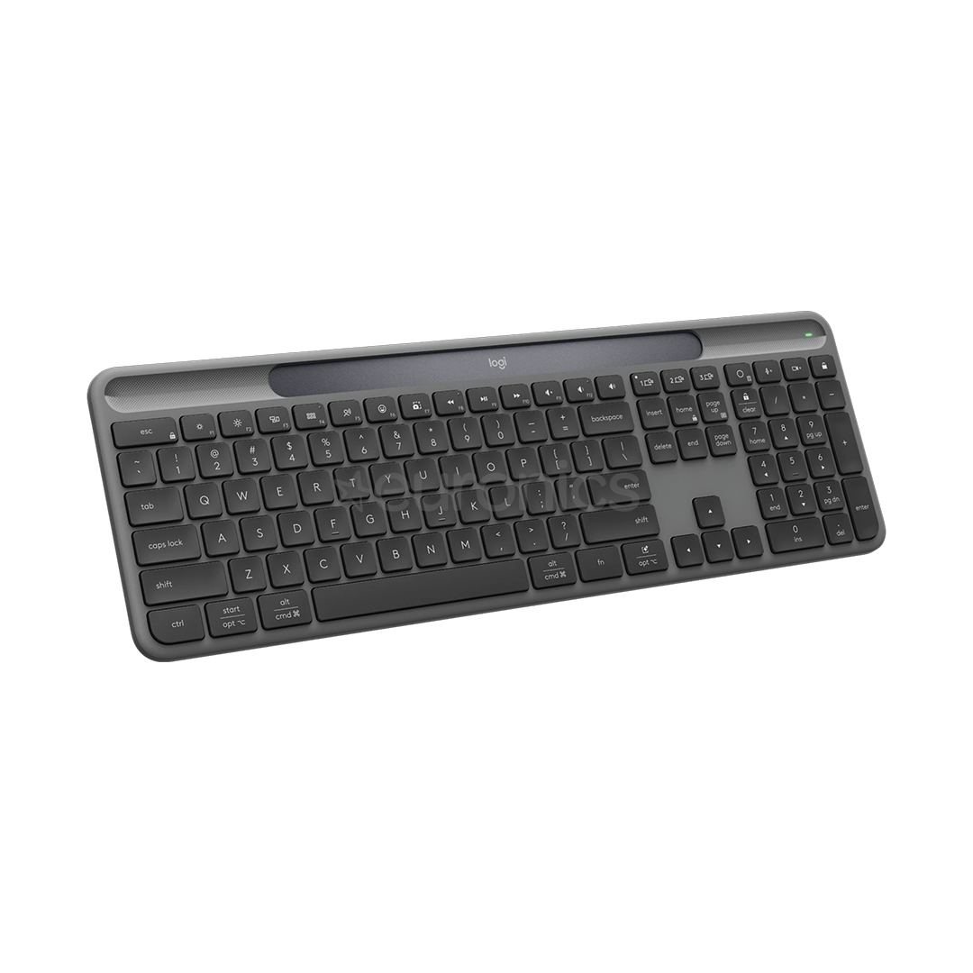 Logitech Signature Slim Solar+ K980, SWE, melna - Bezvadu klaviatūra