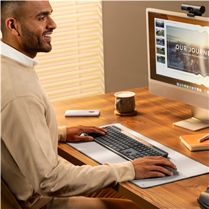 Logitech Signature Slim Solar+ K980, SWE, melna - Bezvadu klaviatūra