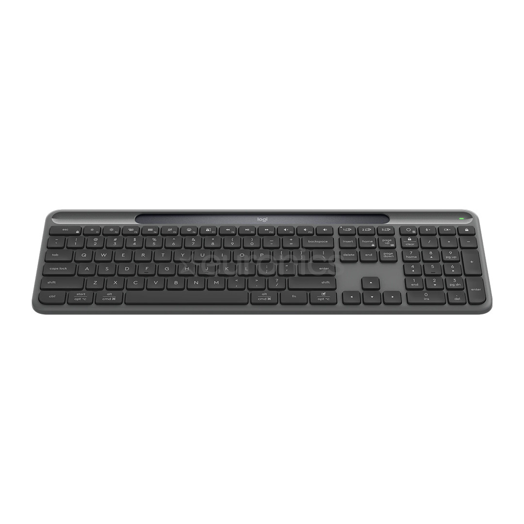 Logitech Signature Slim Solar+ K980, US, melna - Bezvadu klaviatūra