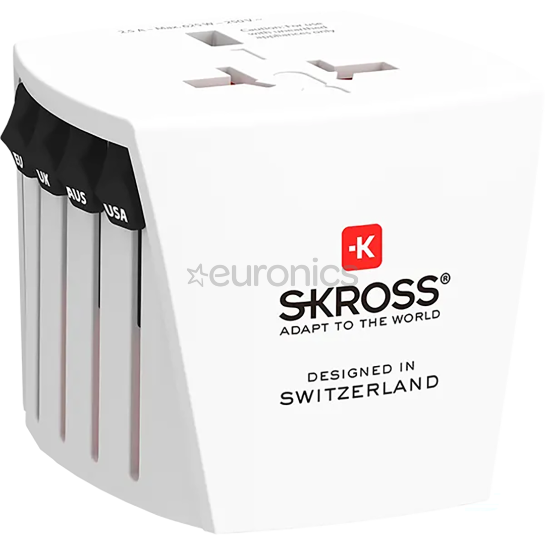 Skross MUV Micro, balta - Ceļojuma adapteris