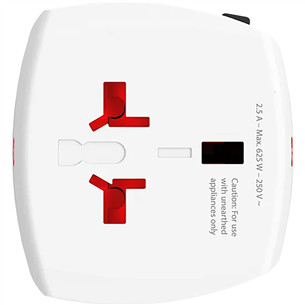 Skross MUV Micro, balta - Ceļojuma adapteris