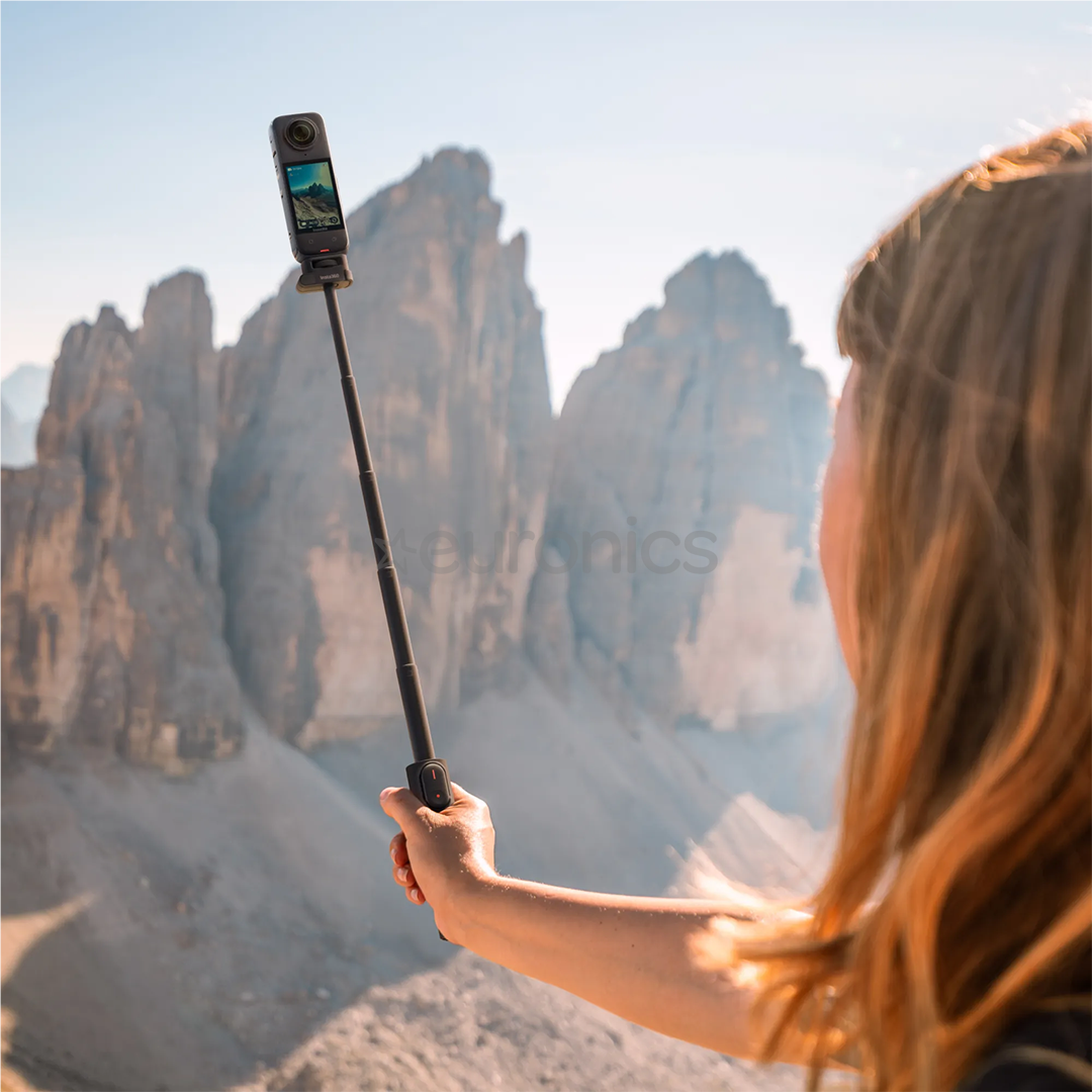 Insta360 Foldable 2-in-1 Selfie Stick, tumši pelēka - Statīvs kamerai