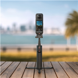 Insta360 Foldable 2-in-1 Selfie Stick, tumši pelēka - Statīvs kamerai