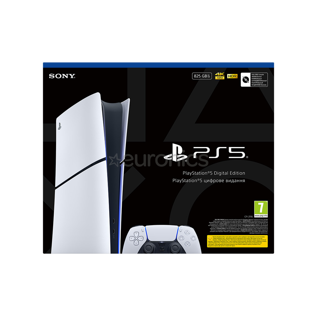Sony PlayStation 5 Slim Digital, 825 ГБ, белый - Консоль