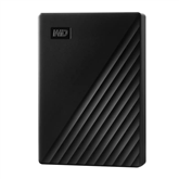 Western Digital My Passport, 6 TB, melna - Ārējais HDD cietais disks