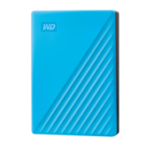 Western Digital My Passport, 6 TB, zila - Ārējais HDD cietais disks