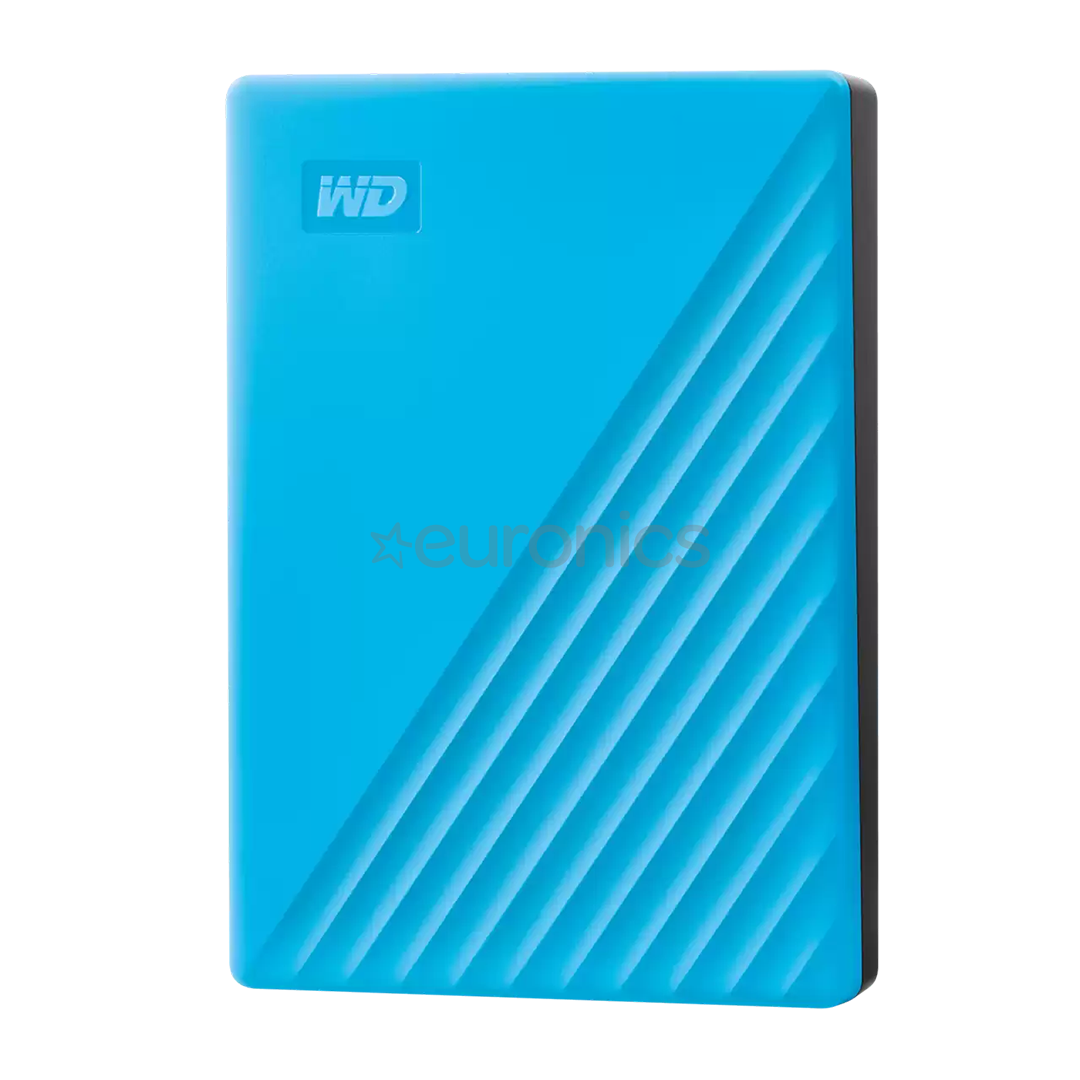 Western Digital My Passport, 6 TB, zila - Ārējais HDD cietais disks