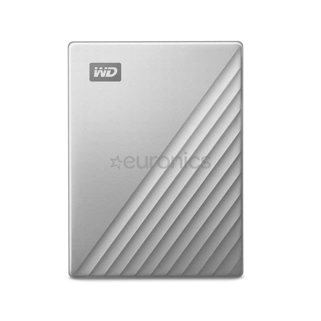 Western Digital My Passport Ultra, 2 ТБ, USB-C, серебристый - Внешний жесткий диск