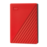 Western Digital My Passport, 6 TB, sarkana - Ārējais HDD cietais disks
