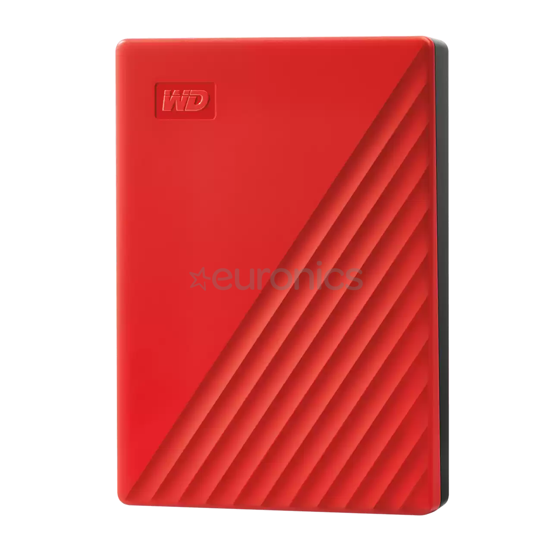 Western Digital My Passport, 6 TB, sarkana - Ārējais HDD cietais disks