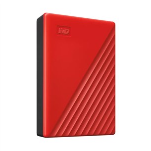Western Digital My Passport, 6 TB, sarkana - Ārējais HDD cietais disks