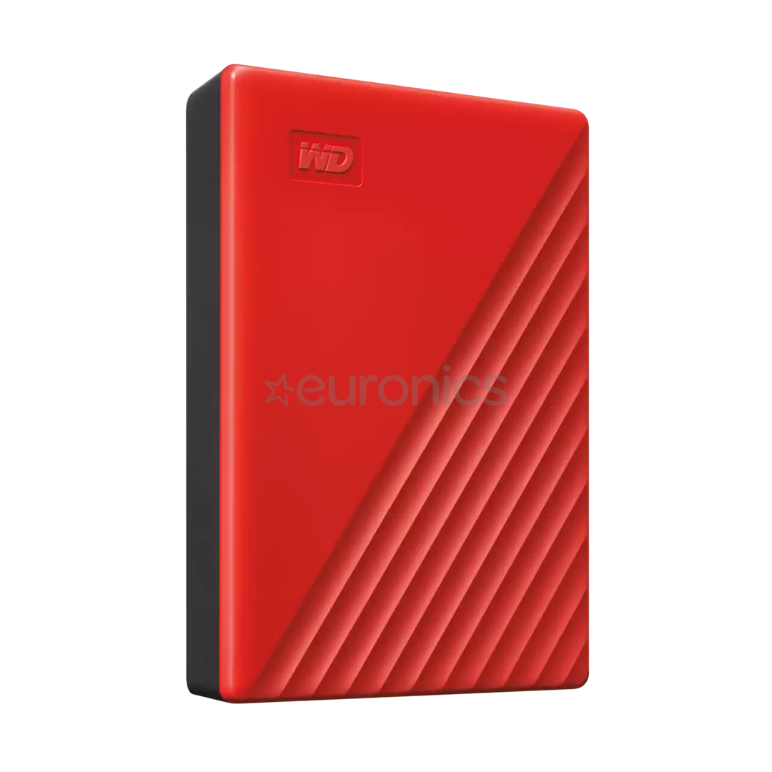 Western Digital My Passport, 6 TB, sarkana - Ārējais HDD cietais disks