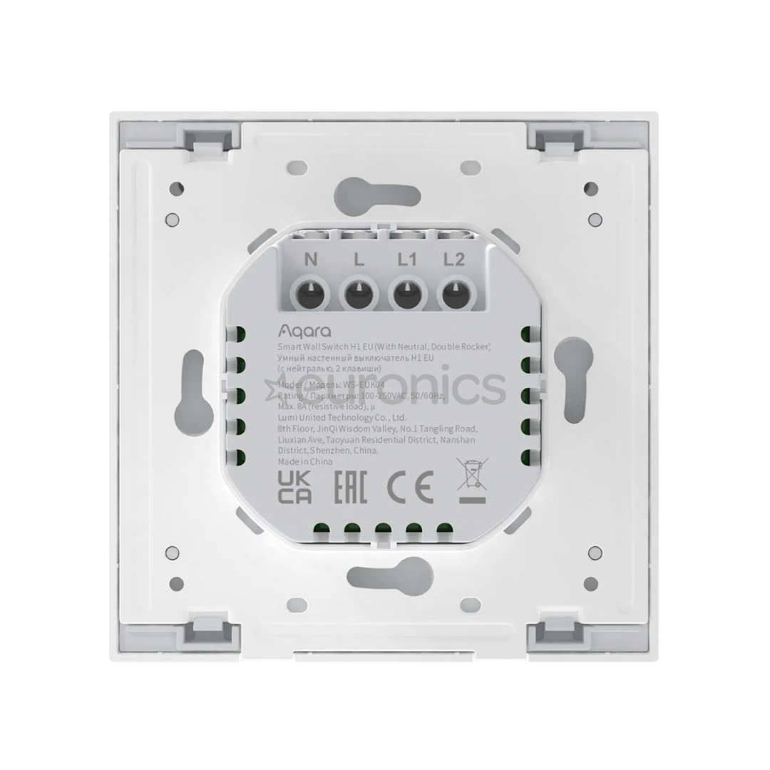 Aqara Wireless Remote Switch H1, Double Rocker - Smart wall switch