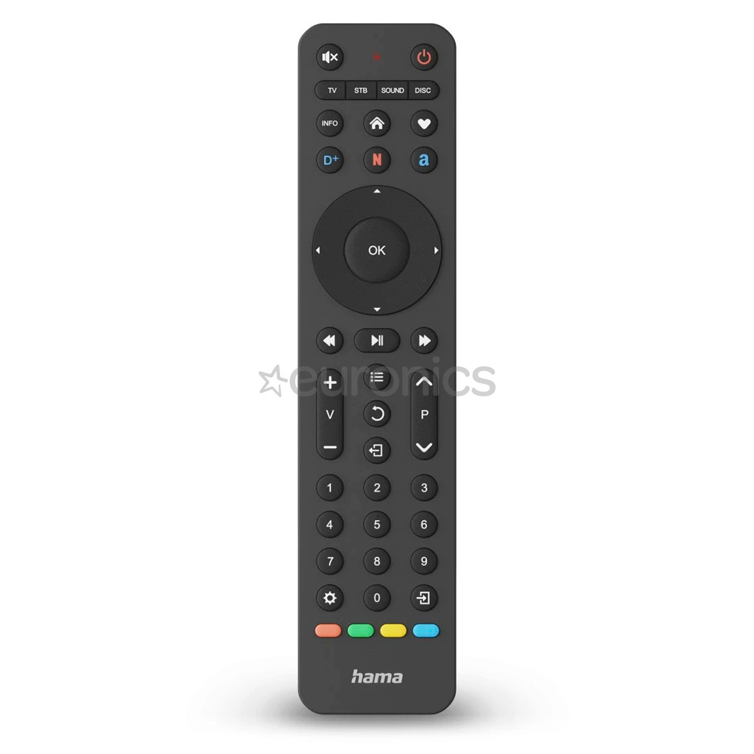 Hama 4-in-1 Universal TV Remote Control, black - Universal remote control