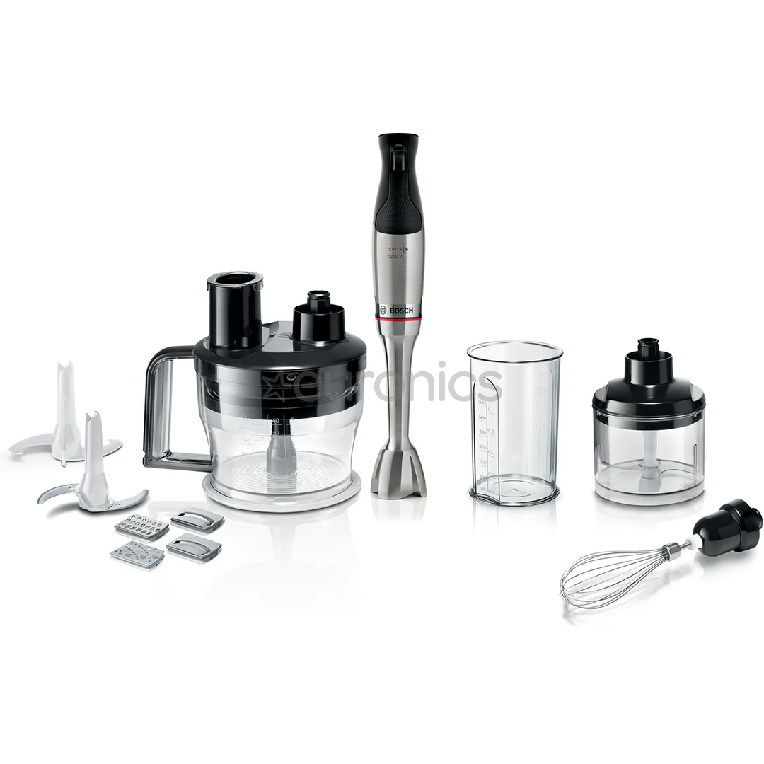 Bosch ErgoMaster, Series 6, 1200 Вт, нерж. сталь - Погружной блендер
