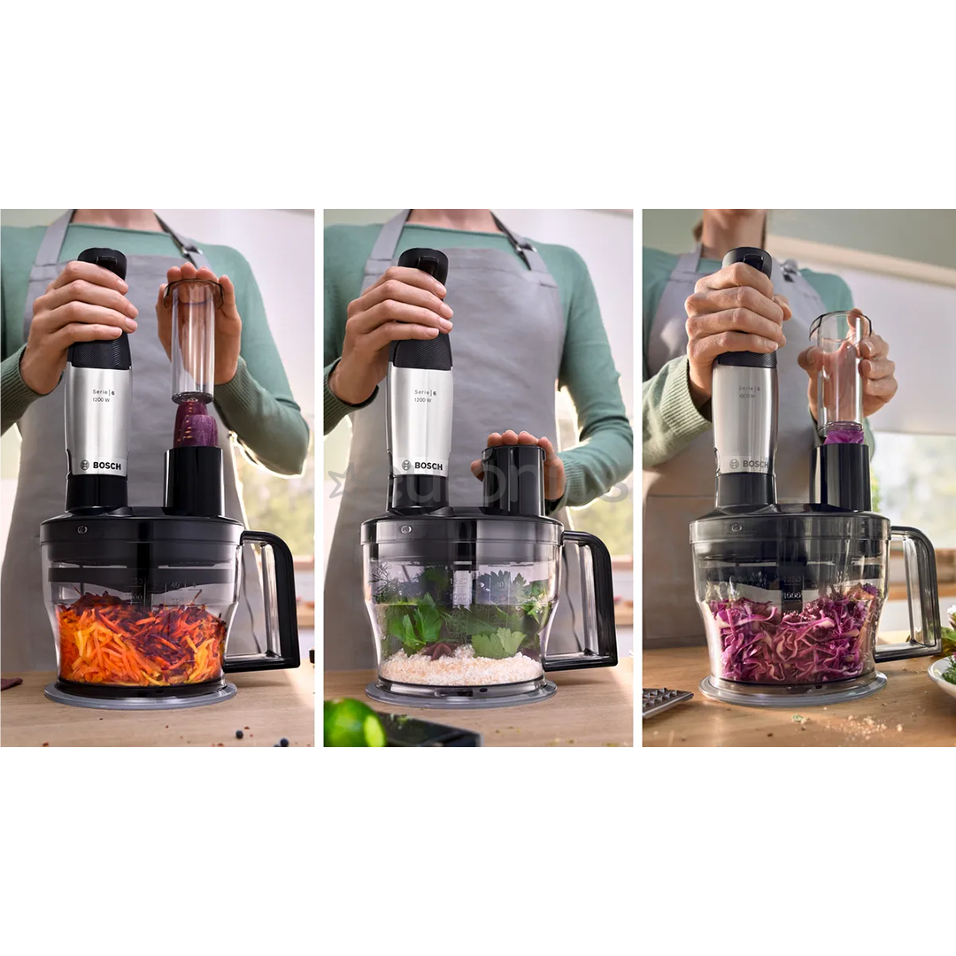 Bosch ErgoMaster, Series 6, 1200 Вт, нерж. сталь - Погружной блендер