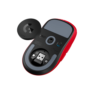 Logitech Pro X Superlight 2SE, sarkana - Bezvadu pele