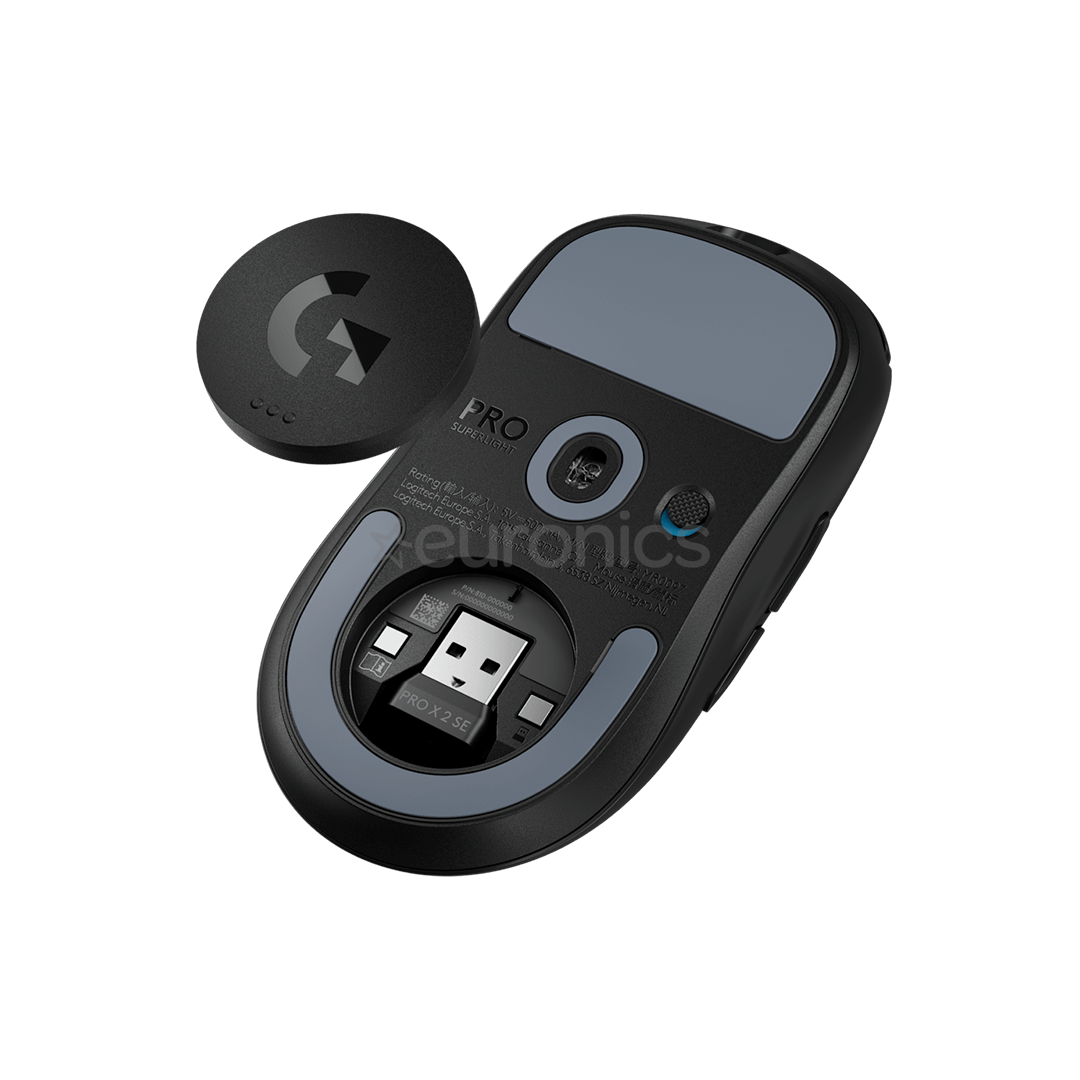 Logitech Pro X Superlight 2SE, melna - Bezvadu pele