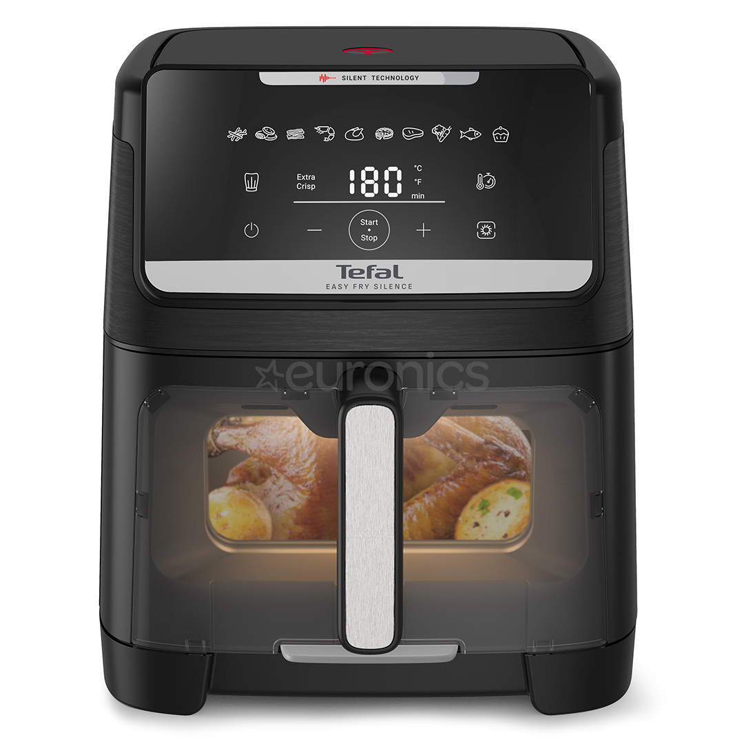 Tefal Easy Fry Silence, 1800 Вт, 7 л, черный - Аэрогриль