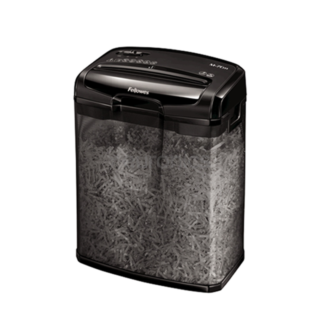 Fellowes Powershred M-7CM, melna - Papīra smalcinātājs