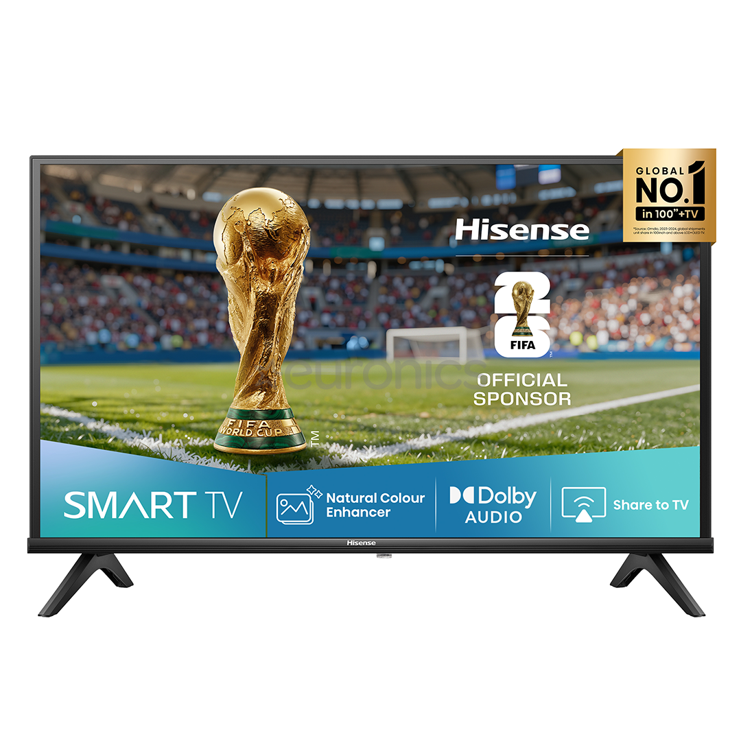 Hisense A4Q, 32'', HD, LED LCD, черный - Телевизор