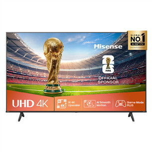 Hisense A6Q, 55'', 4K UHD, LED LCD, black - TV 55A6Q