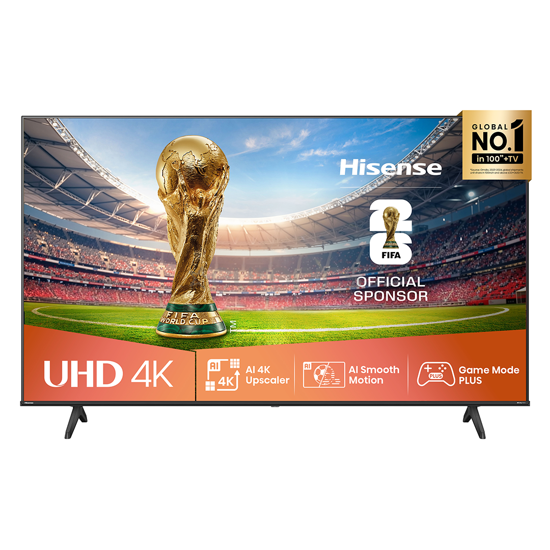 Hisense A6Q, 75'', 4K UHD, LED LCD, black - TV